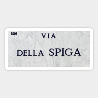 Via Della Spiga Sticker